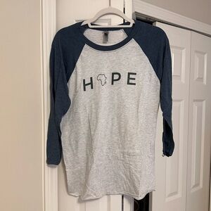 Hope Africa Baseball Three Quarter Sleeve Shirt